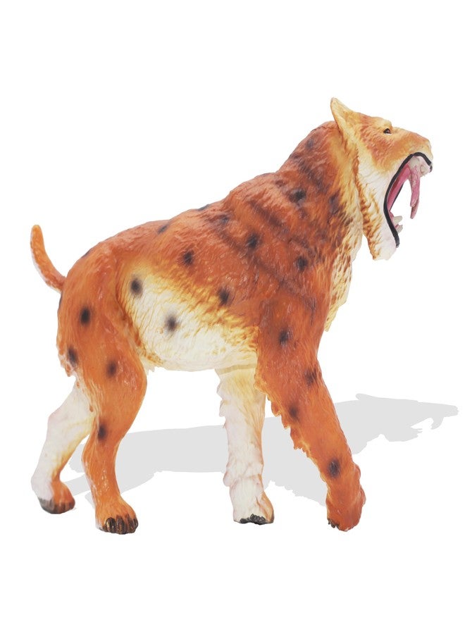 Higherbros Smilodon Deinotherium Figurine - 7.5 Inch Prehistoric Animal Toy, Durable PVC Model with Realistic Details for Kids and Collectors - Image 2